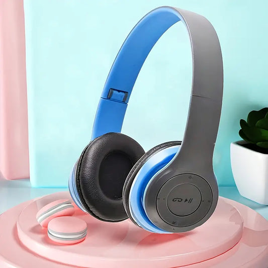 QP3020 Wireless Headphones With Headband Design, Foldable And Portable, Suitable For Gaming, Music Listening, Available In Multiple Colors.