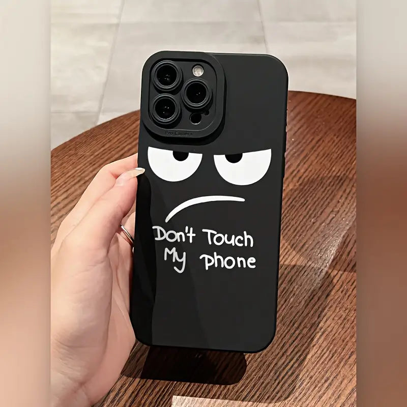 Do Not Touch My Phone. The Black Matte Anti-drop Lens Protection TPU Is Suitable For Apple 11 Phone Case.